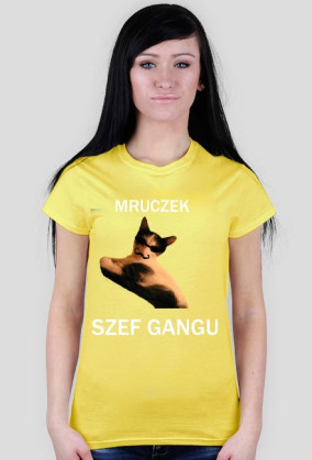 Mruczek Szef Gangu (T-shirt damski)