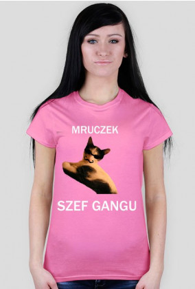 Mruczek Szef Gangu (T-shirt damski)