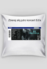 Poduszka Zbieraj Siły Jutro Koncert Ed'a