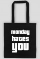 Torba na ramię Monday Hates You