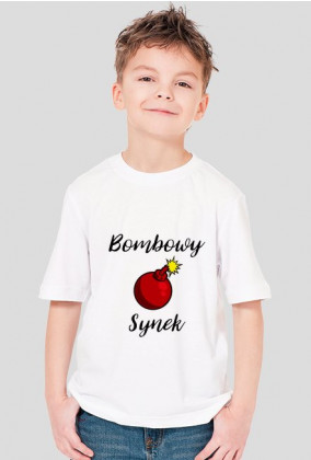 Koszulka Bombowy synek biała