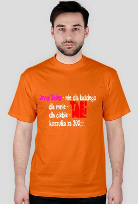Drogi sklep - koszulka 200 PLN dla bogatych