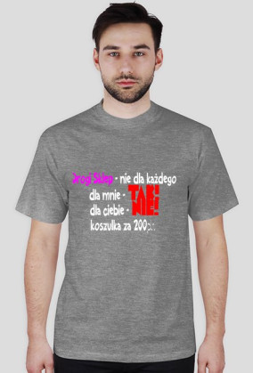 Drogi sklep - koszulka 200 PLN dla bogatych