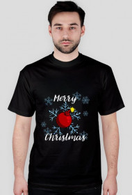 Koszulka Merry Christmas Bombka ciemna