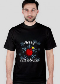 Koszulka Merry Christmas Bombka ciemna