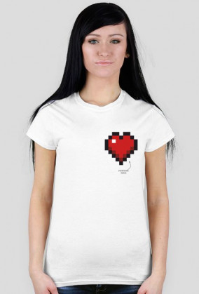 Koszulka gracza Prawdziwe serce biała