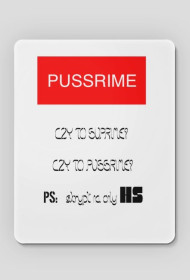 Drogi Sklep - podkładka pod myszkę PUSSRIME Limited Edition