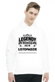 Bluza z kapturem legendy rodza sie w listopadzie