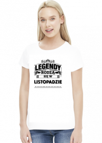 T-shirt legendy rodza sie w listopadzie