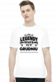 T-shirt legendy rodza sie w grudniu