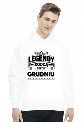 Bluza z kapturem legendy rodza sie w grudniu