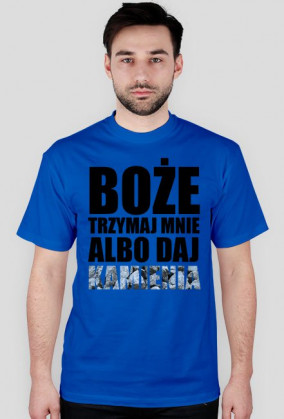 BOŻE TRZYMAJ MNIE czarny napis
