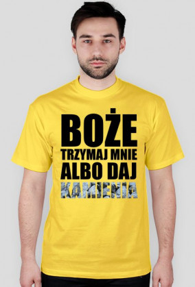 BOŻE TRZYMAJ MNIE czarny napis