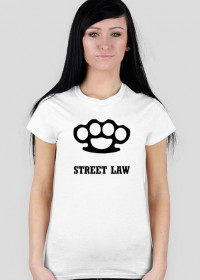 T-shirt damski "Street Law"