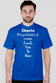 Men's short-sleeved T-shirt with text 1