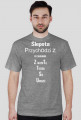 Men's short-sleeved T-shirt with text 1