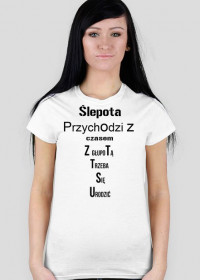 Women's short-sleeved T-shirt with text 3