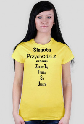 Women's short-sleeved T-shirt with text 3
