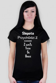 Women's short-sleeved T-shirt with text 4
