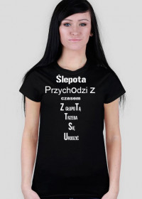 Women's short-sleeved T-shirt with text 4