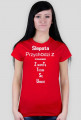 Women's short-sleeved T-shirt with text 4