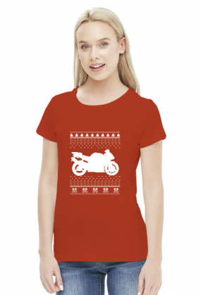 Christmas Bike - damska koszulka motocyklowa