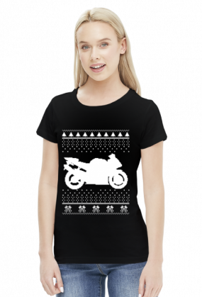 Christmas Bike - damska koszulka motocyklowa
