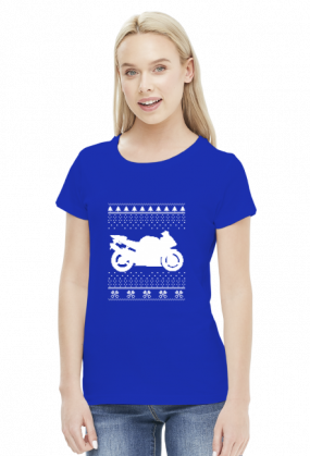 Christmas Bike - damska koszulka motocyklowa