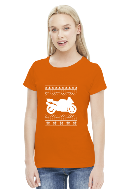 Christmas Bike - damska koszulka motocyklowa
