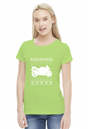 Christmas Bike - damska koszulka motocyklowa