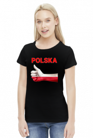 Koszulka patriotyczna Polska damska