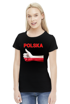 Koszulka patriotyczna Polska damska