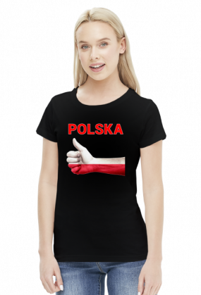 Koszulka patriotyczna Polska damska