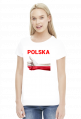 Koszulka patriotyczna Polska damska