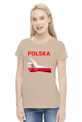 Koszulka patriotyczna Polska damska