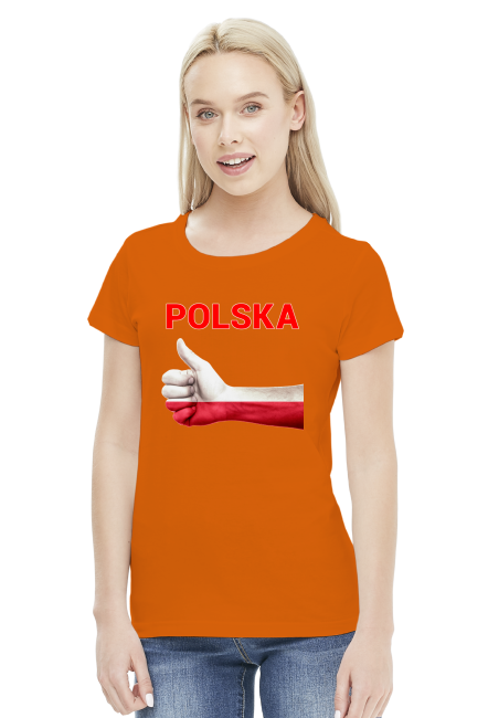 Koszulka patriotyczna Polska damska