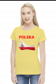 Koszulka patriotyczna Polska damska