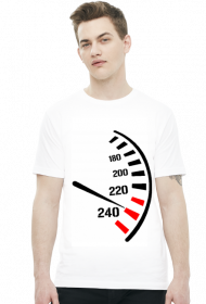 Prędkościomierz - męska koszulka motocyklowa