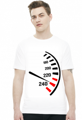 Prędkościomierz - męska koszulka motocyklowa
