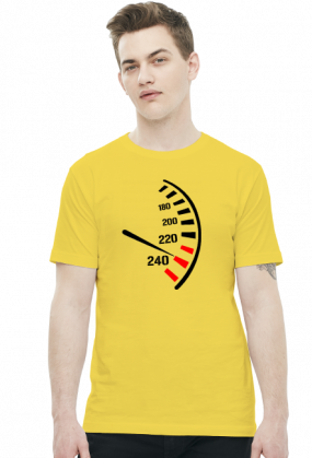 Prędkościomierz - męska koszulka motocyklowa