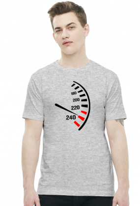 Prędkościomierz - męska koszulka motocyklowa