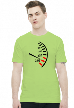 Prędkościomierz - męska koszulka motocyklowa