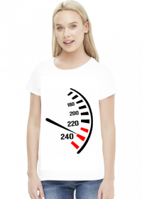 Prędkościomierz - damska koszulka motocyklowa