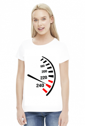 Prędkościomierz - damska koszulka motocyklowa