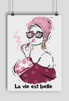 Plakat A2, La vie est belle