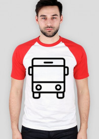 T-shirt męski kolorowy - Autobus KMSC