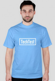 Koszulka niebieska z logo TechTest (Męska)