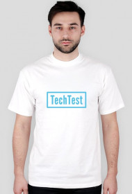Koszulka biała z logo TechTest (Męska)