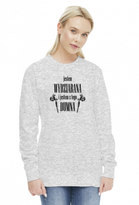 Bluza Damska "Jestem Wydziarana i Jestem z Tego Dumna"