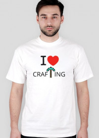 T-shirt "I LOVE CrafTing" przód męski
